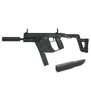 KRYTAC Kriss Vector SMG Mock Susturuculu AEG Airsoft Tüfek - Siyah