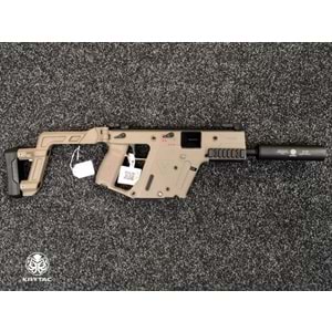 KRYTAC Kriss Vector SMG Mock Susturuculu AEG Airsoft Tüfek - TAN