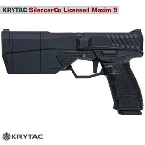 KRYTAC SilencerCo Maxim9 Siyah GBB Airsoft Tabanca