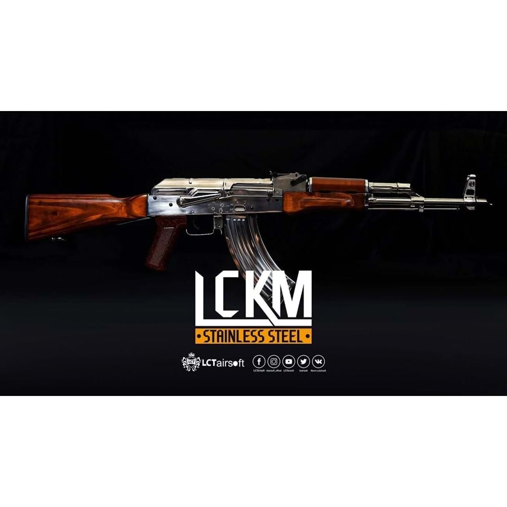 LCT LCKM STAINLESS STEEL PARLAK GÜMÜŞ AIRSOFT TÜFEK
