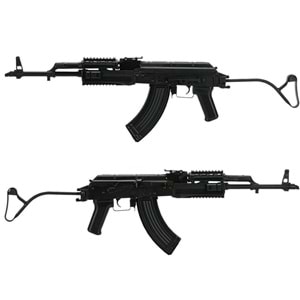 LCT TIMS AK47 Katlanır Wire Dipçikli Çelik AEG Airsoft Tüfek - Siyah