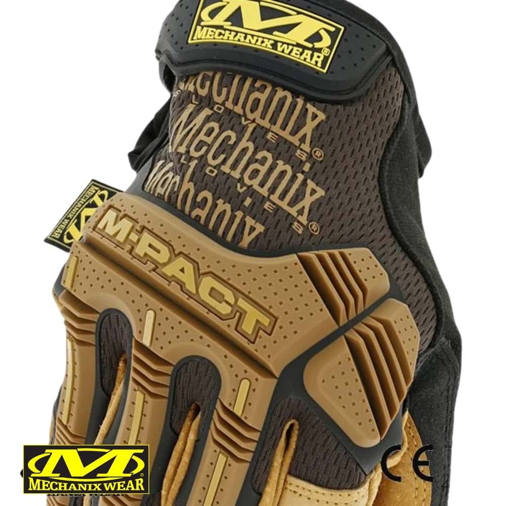 Mechanix Wear® M-Pact Durahide Leather Deri Eldiven (Siyah/Kahve) LMP-75