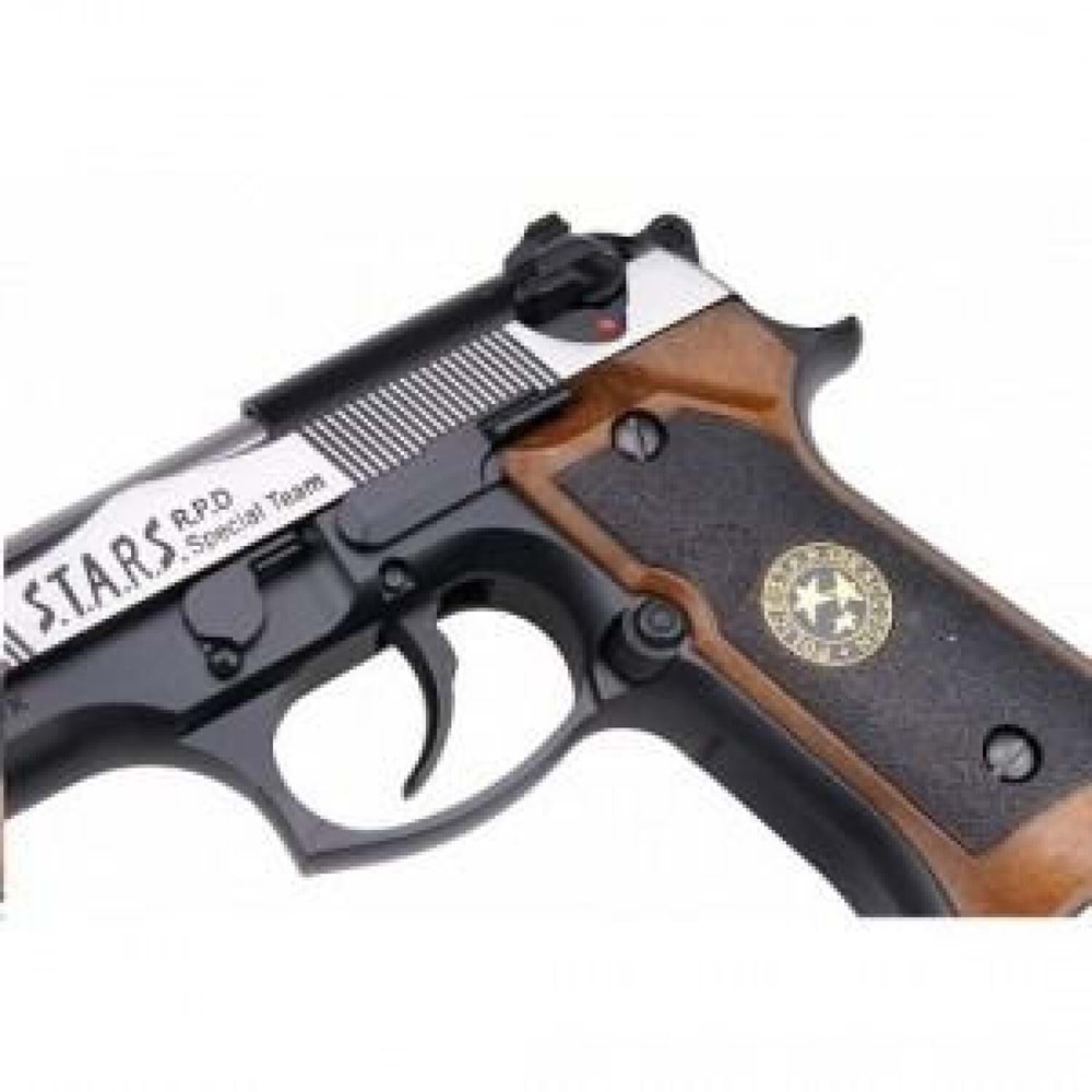Samurai Edge M9 Airsoft GBB Tabanca- Silver & Black- M92SPS-2T
