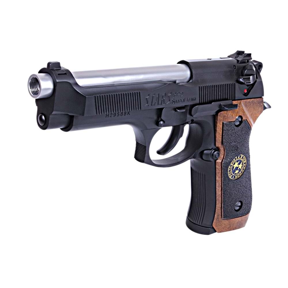 Samurai Edge M9 Airsoft GBB Siyah Tabanca- Ağaç Kabzalı