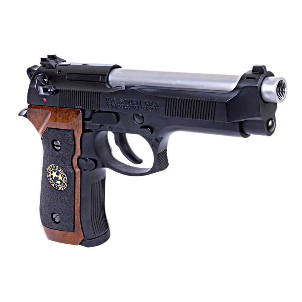Samurai Edge M9 Airsoft GBB Siyah Tabanca- Ağaç Kabzalı
