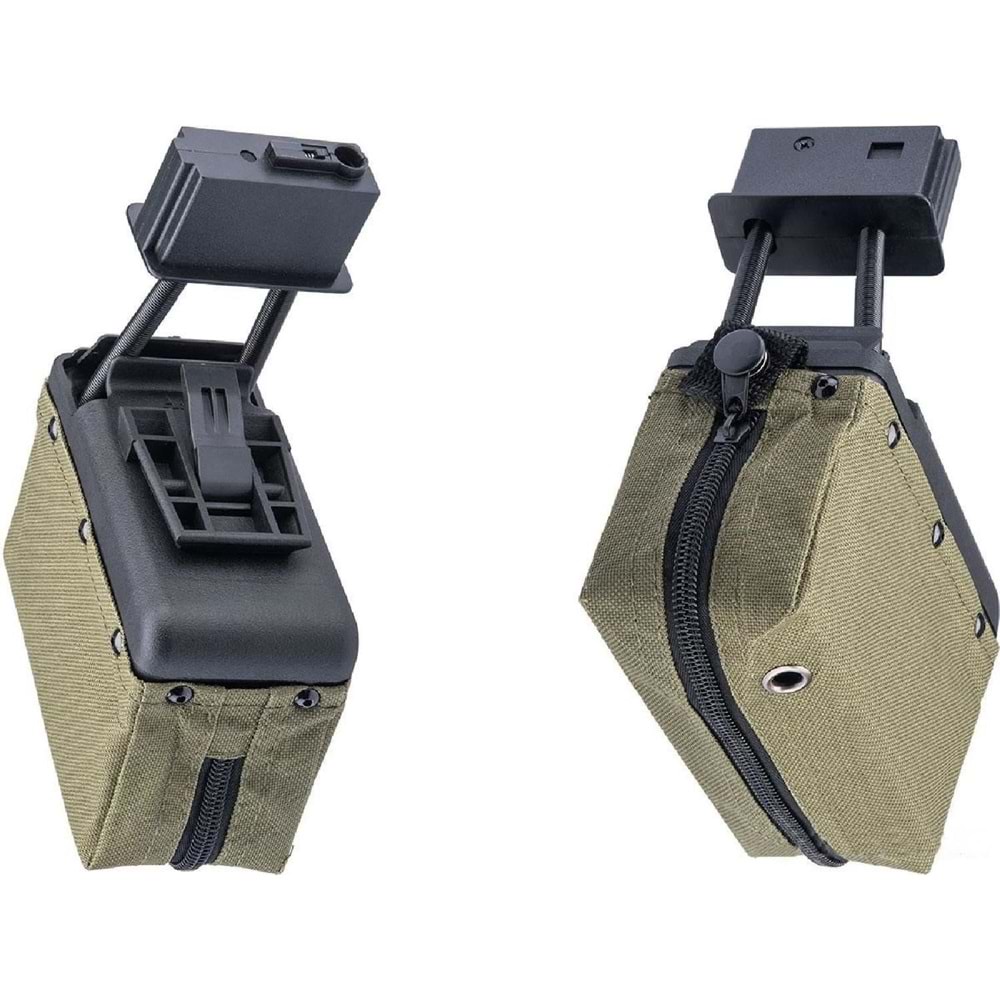 A&K 1500 BB Box Magazine with Upgraded High Strength Motor for Airsoft M249 Series AEG