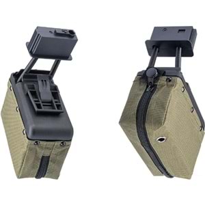 A&K 1500 BB Box Magazine with Upgraded High Strength Motor for Airsoft M249 Series AEG