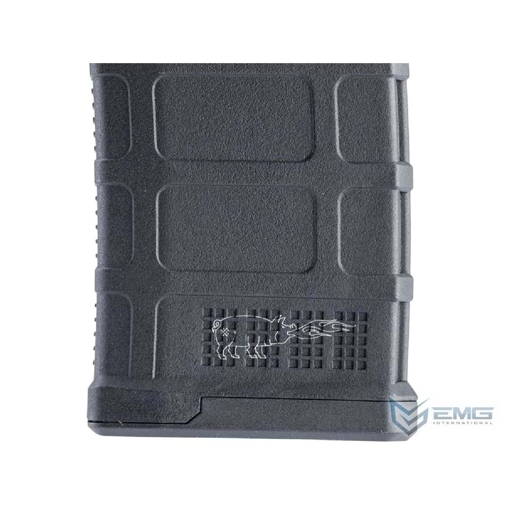 EMG Noveske Lisanslı ''Flaming Pig'' 220BB MIDCAP Polimer Airsoft M4/M16 Şarjör
