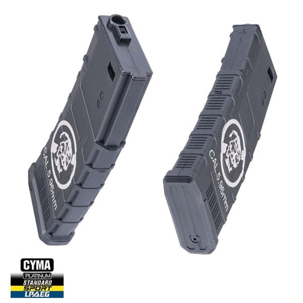 CYMA M4/M16 Airsoft 220BB MidCap ZOMBIE KILLER Polimer Şarjör