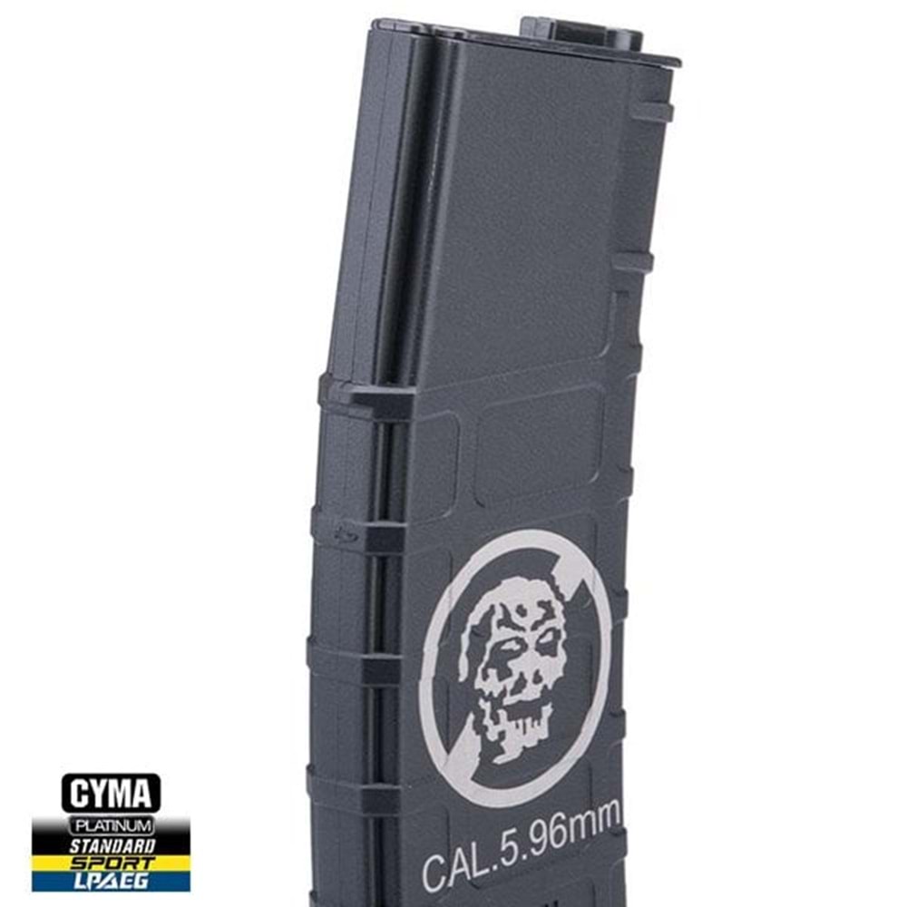 CYMA M4/M16 Airsoft 220BB MidCap ZOMBIE KILLER Polimer Şarjör