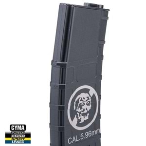 CYMA M4/M16 Airsoft 220BB MidCap ZOMBIE KILLER Polimer Şarjör