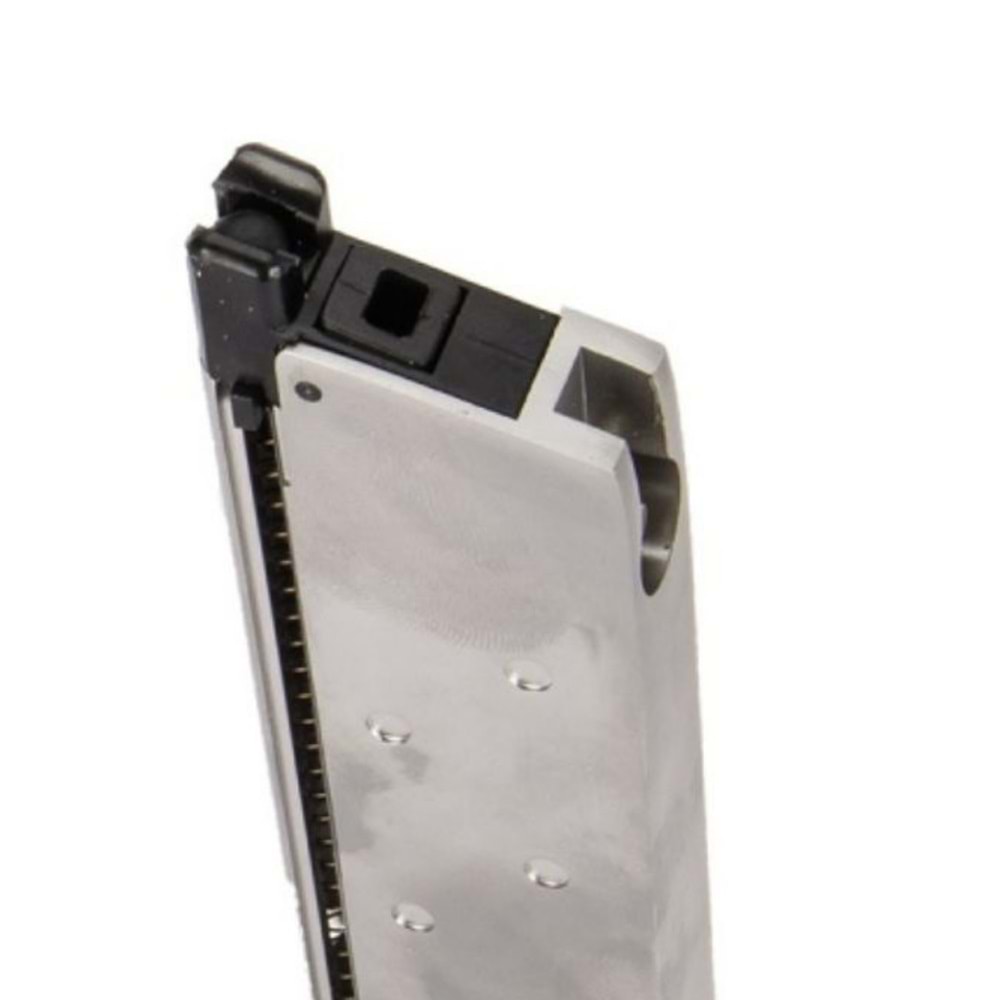 WE M1911A SILVER GBB 15BB AIRSOFT TABANCA ŞARJÖRÜ Metal Taban