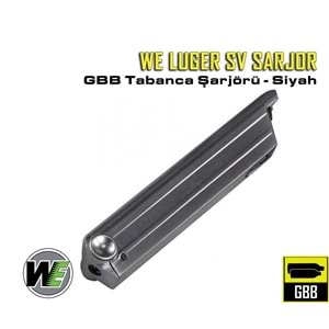 WE LUGER P08 GBB Airsoft Tabanca Şarjörü - Krom