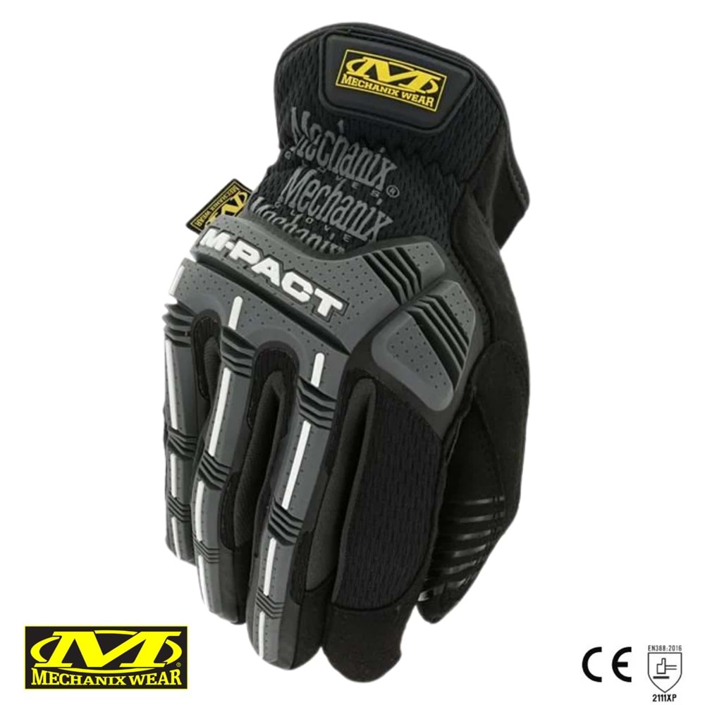 Mechanix Wear® M-Pact Open Cuff Eldiven (Siyah/Gri) MPC-58