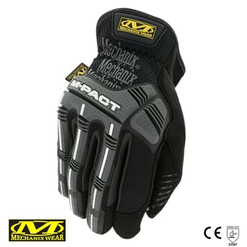 Mechanix Wear® M-Pact Open Cuff Eldiven (Siyah/Gri) MPC-58