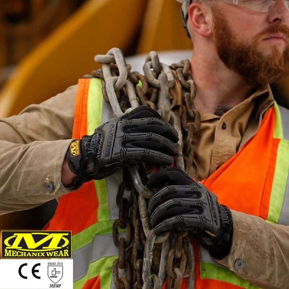 Mechanix Wear® M-Pact Black/Grey Korumalı Eldiven MPT-58