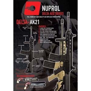 Nuprol AK21 - Siyah Airsoft Tüfek