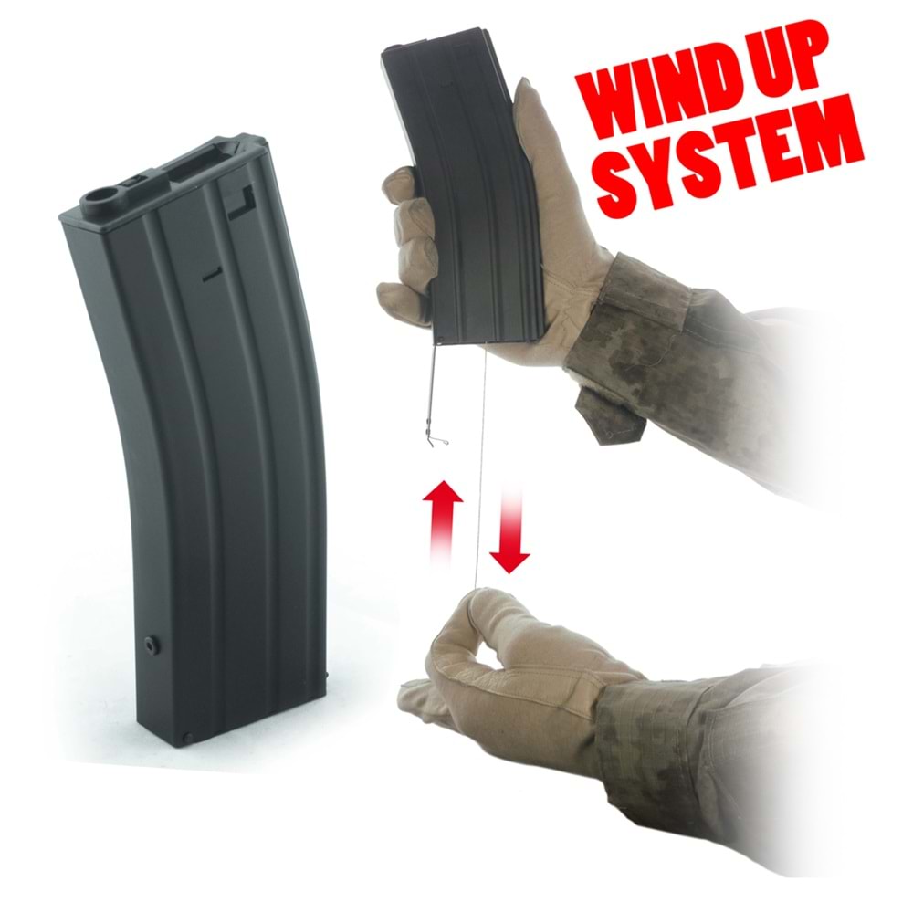 AIRSOFT İPLİ ŞARJÖR M4 M16 FLASH MAGAZINE nuprol