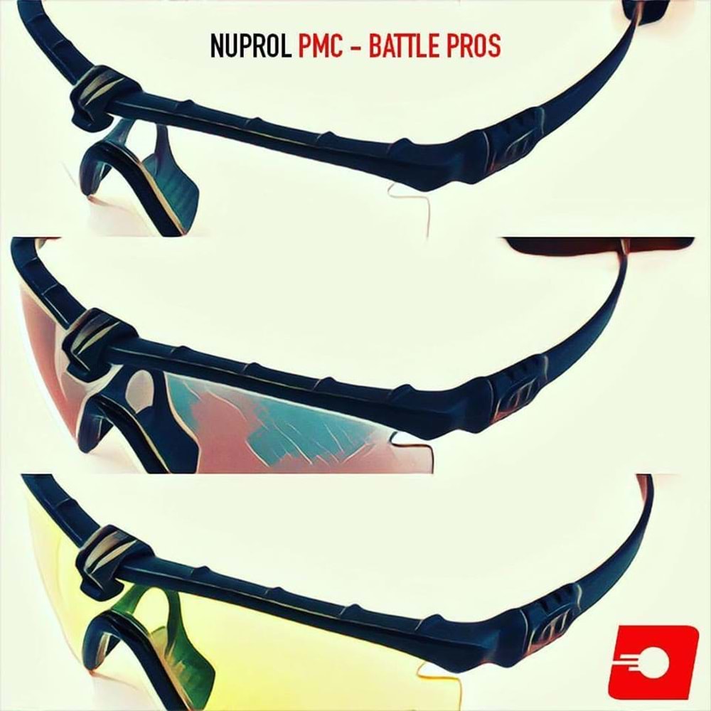 Nuprol Airsoft Gözlük TAN Çerçeve, Sarı Cam 6042-TNYE