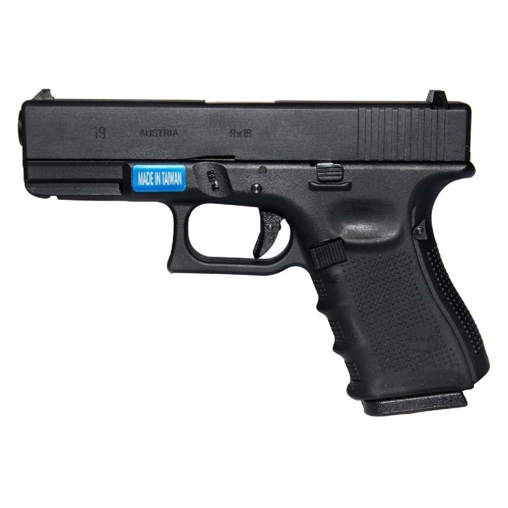 WE GLOCK G19 GEN4 GBB BLACK AIRSOFT