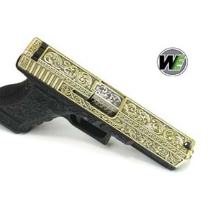 WE G17 Glock 17 ETCHED IVORY Bronze SE Gravürlü Glock Airsoft Tabanca