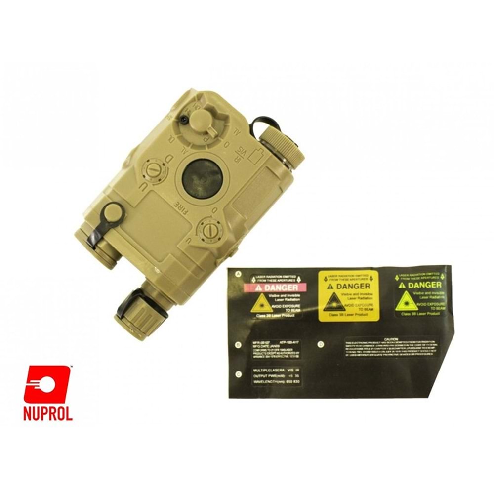 NPQ LAZER GÖRÜNÜMLÜ PIL KUTUSU BATTERY BOX - TAN PEQ