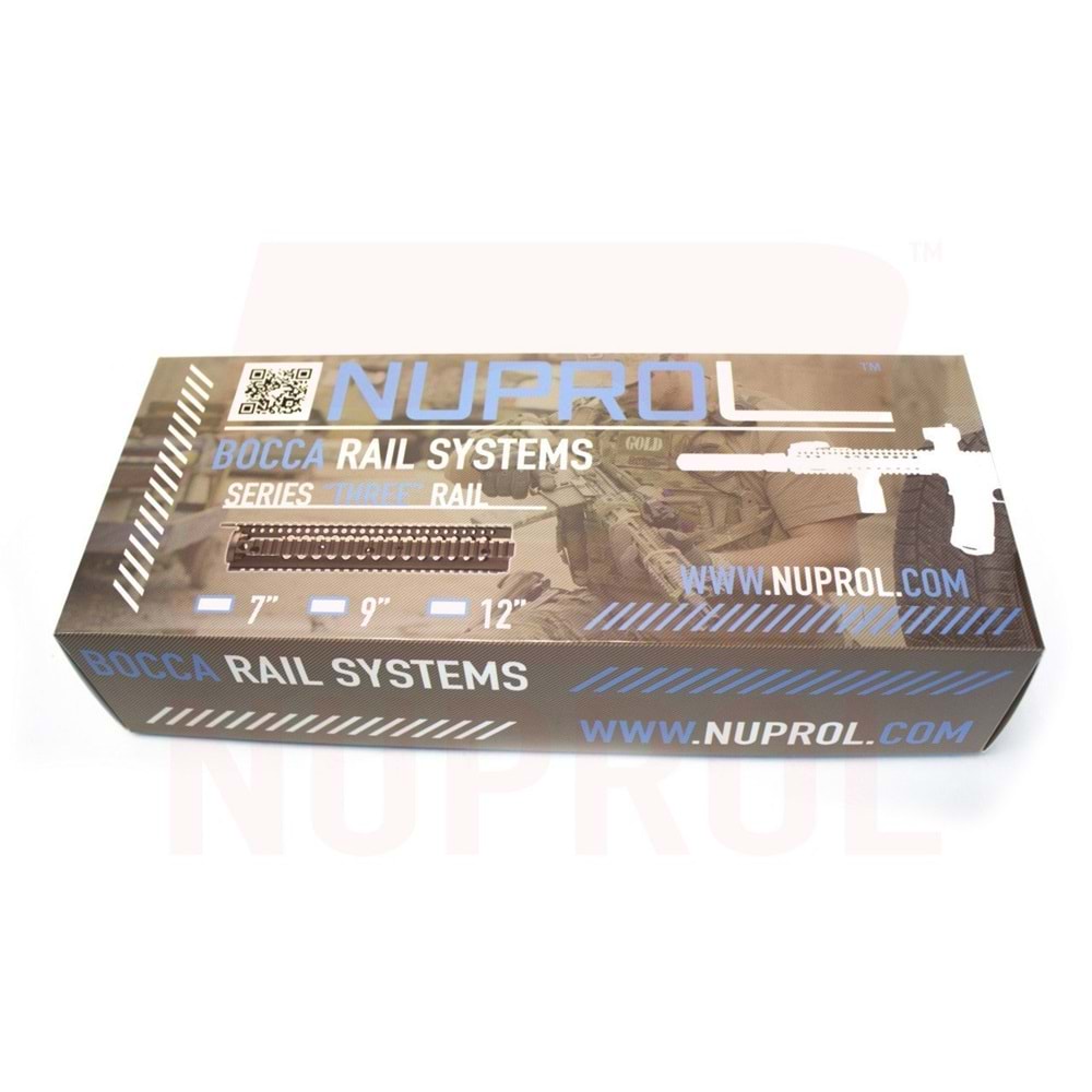 NUPROL BOCCA Serisi Three Rail 18cm El Kundağı - Bronz