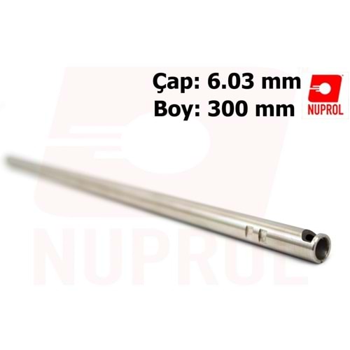 NUPROL Airsoft 300mm (6.03mm) Paslanmaz Çelik Namlu