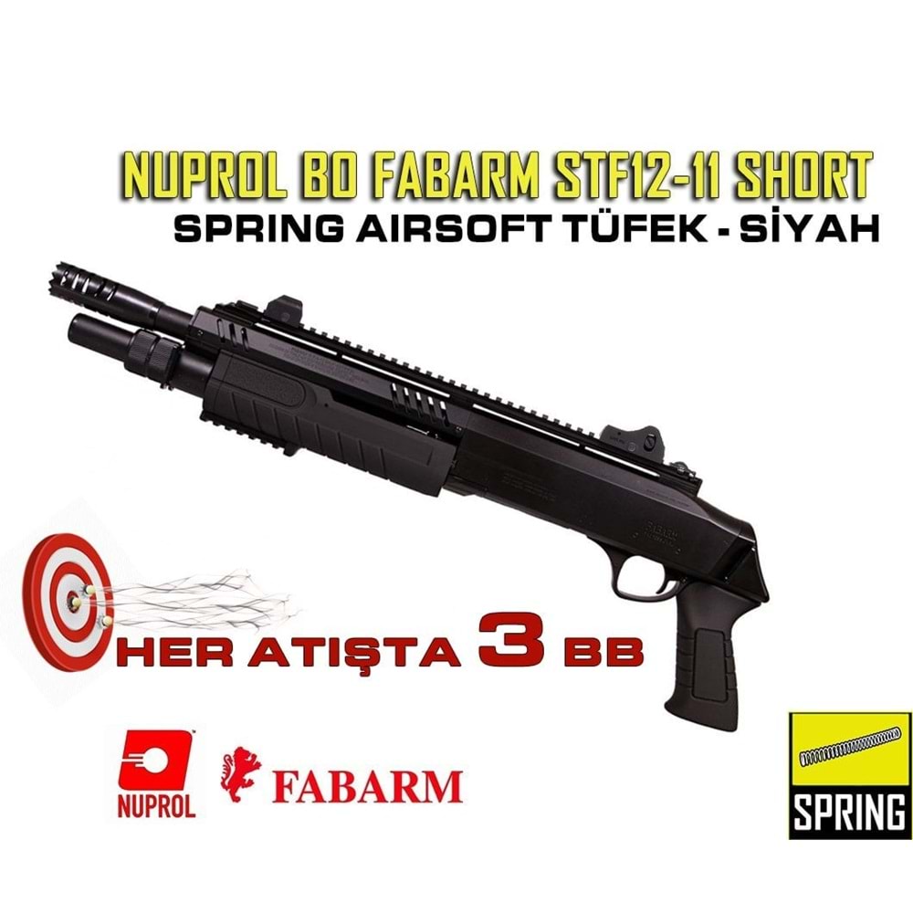NUPROL BO FABARM STF12-11 SHORT YAYLI AIRSOFT TÜFEK - SİYAH
