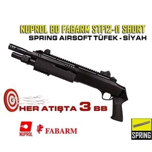 NUPROL BO FABARM STF12-11 SHORT YAYLI AIRSOFT TÜFEK - SİYAH