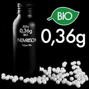NOVRITSCH 6mm 0.36g x 555lik Sniper BIO BB mermi