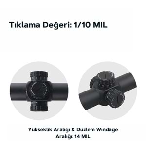 Victoptics S4 4-16X44 FFP Tüfek Dürbünü OPFF-01