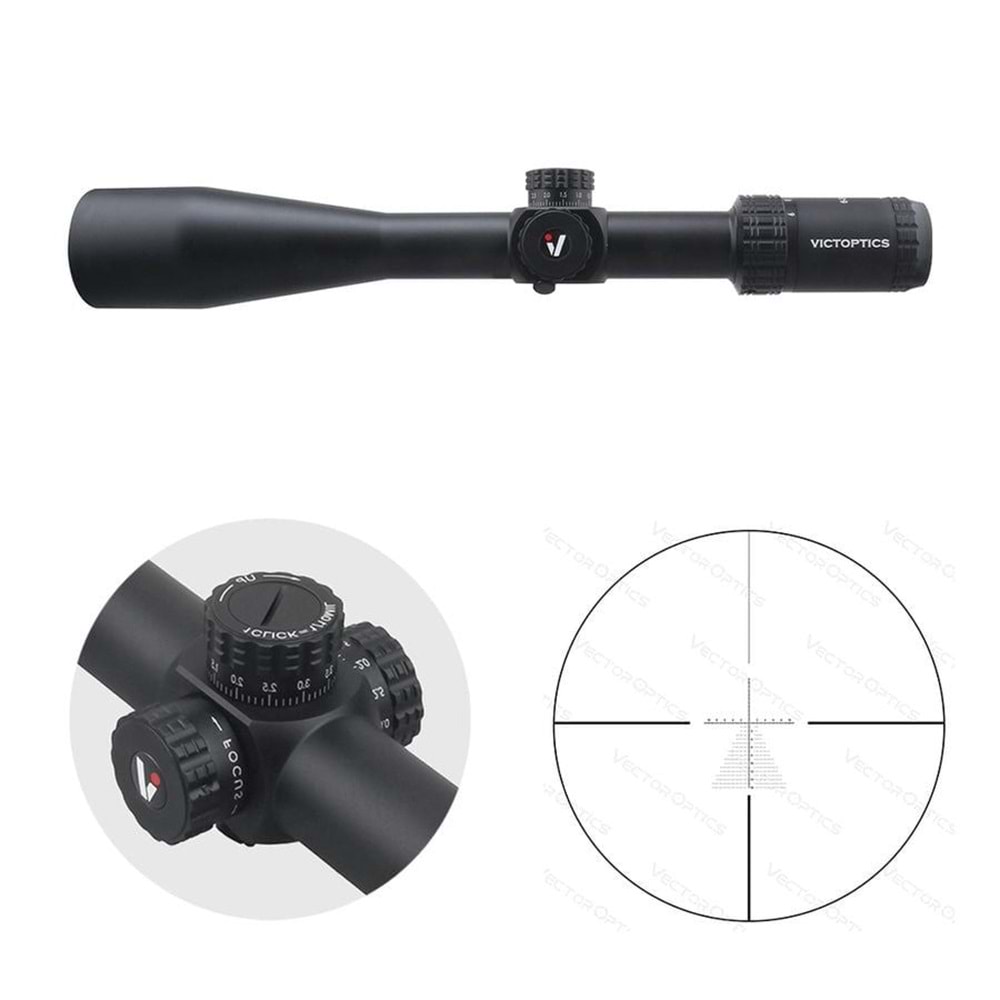 Victoptics S4 6-24X50 FFP Tüfek Dürbünü OPFF-02