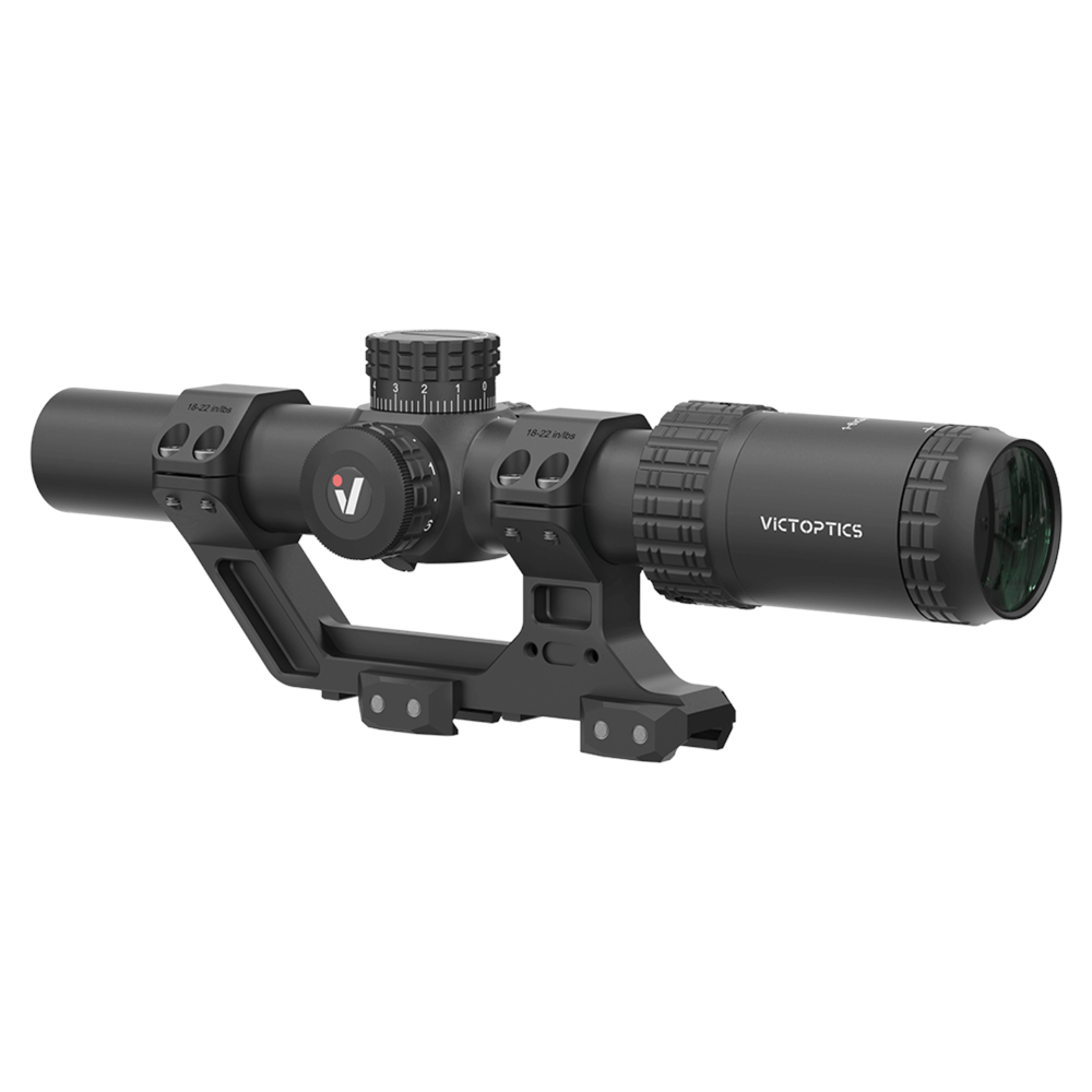 Victoptics S6 1-6x24i Fiber LPVO SFP Tüfek Dürbünü - 1 Parça Extreme High Picatinny AR Montaj Kitli OPSL133