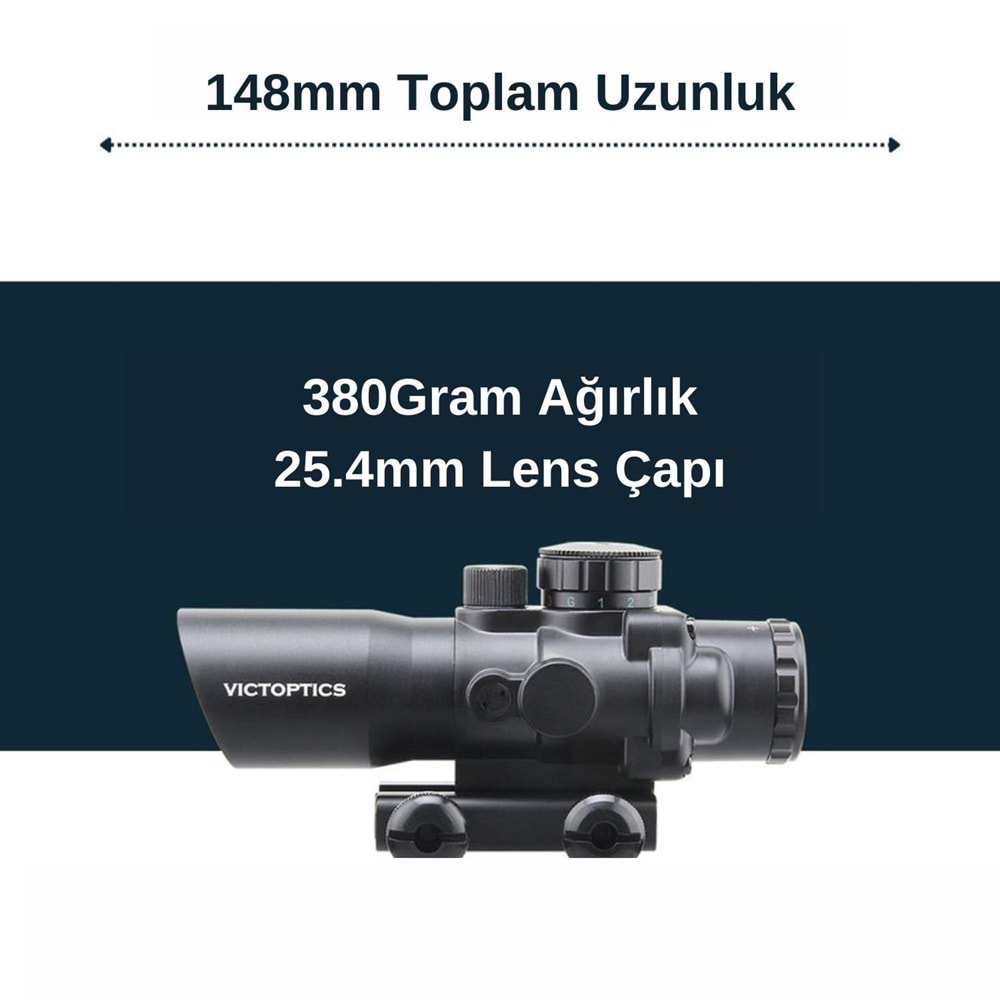 Victoptics C1 4x32 Kısa Tüfek Dürbünü OPSL-14