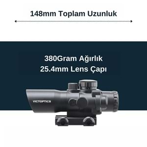 Victoptics C1 4x32 Kısa Tüfek Dürbünü OPSL-14