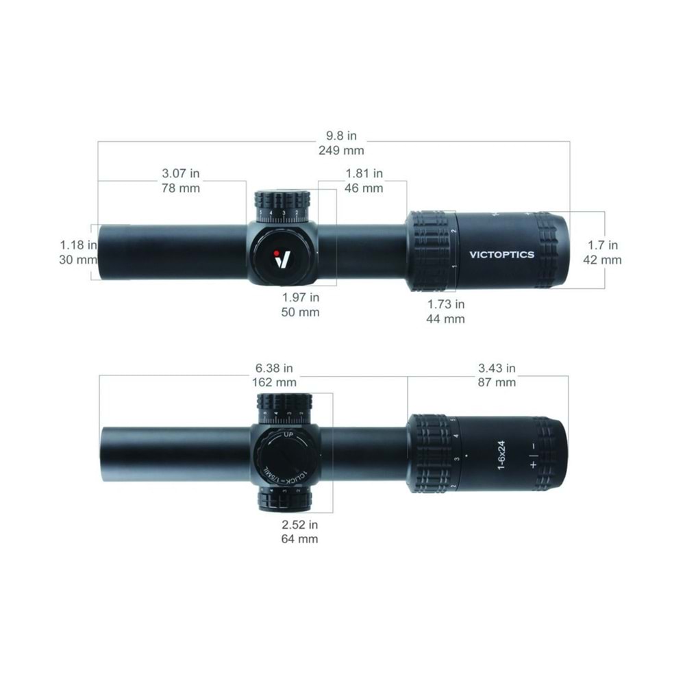 Victoptics S6 1-6x24 SFP Tüfek Dürbünü OPSL-22