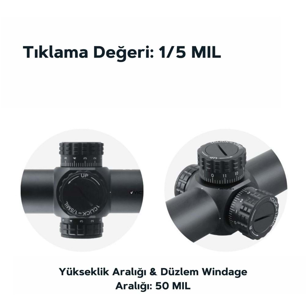 Victoptics S6 1-6x24 SFP Tüfek Dürbünü OPSL-22