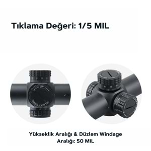 Victoptics S6 1-6x24 SFP Tüfek Dürbünü OPSL-22