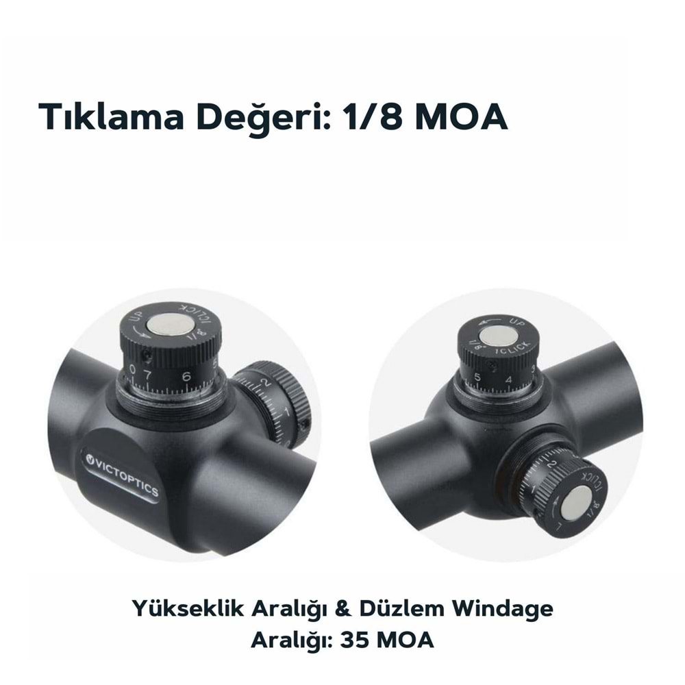 Victoptics C4 10-40x50 SFP Tüfek Dürbünü