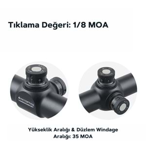 Victoptics C4 10-40x50 SFP Tüfek Dürbünü