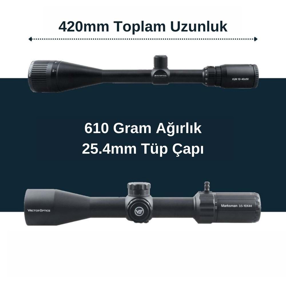 Victoptics C4 10-40x50 SFP Tüfek Dürbünü