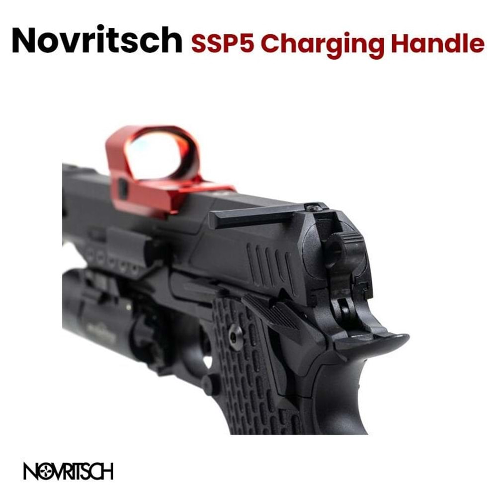 SSP5 Charging Handle - KURMA KOLU KIRMIZI SOL TARAF - LEFT RED P50LRD