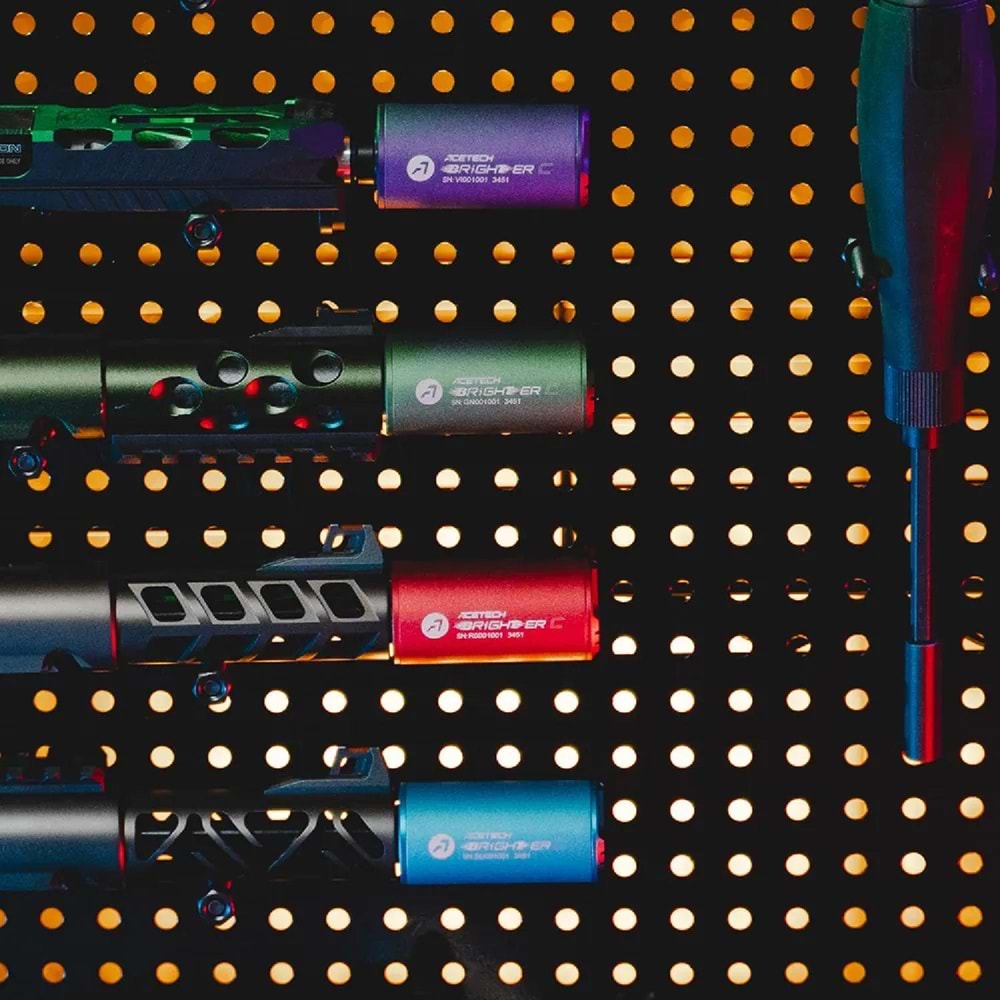 Acetech Brighter C Kompakt Tracer Unit Susturucu + Tabanca Adaptörü Mor