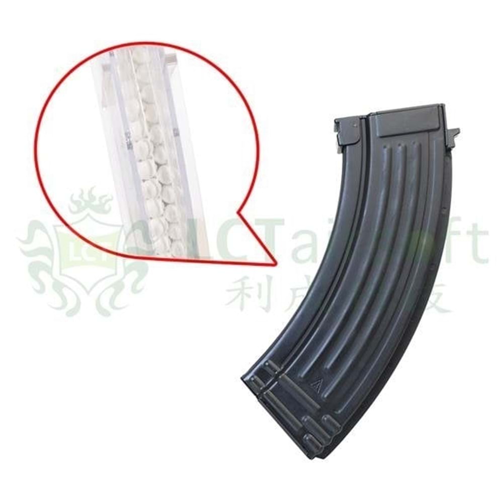 LCT LCK47 130BB Full Metal Şarjör Mid Cap- Siyah (PK-248)