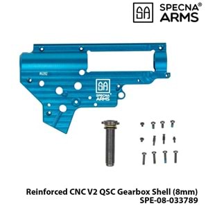 Yd.Parça [SPE-08-033789] Reinforced CNC V2 QSC Gearbox Shell (8mm)-Specna Arms Edition