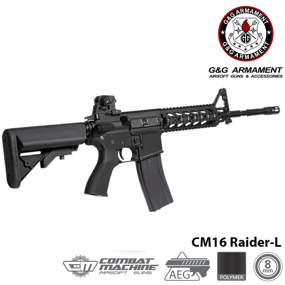 Airsoft Tüfek G&G CM16 Raider-L EGC-16P-RDL-BNB-NCM (UGR)