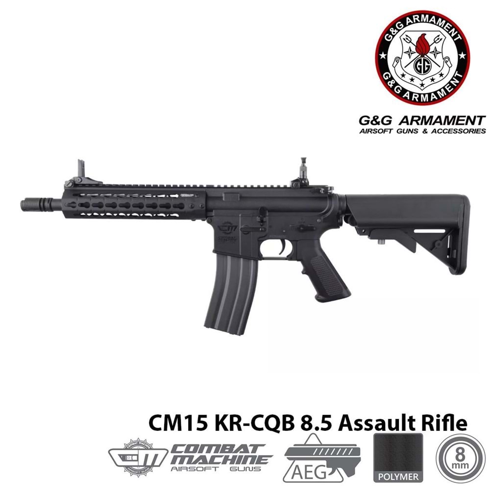 Airsoft Tüfek G&G CM15 KR-CQB 8.5\'\' EGC-15P-CQB-BNB-NCM (UGR)