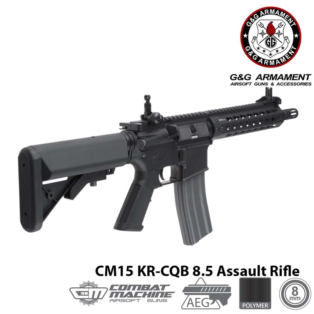 Airsoft Tüfek G&G CM15 KR-CQB 8.5\'\' EGC-15P-CQB-BNB-NCM (UGR)