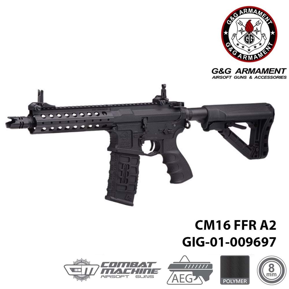 Airsoft Tüfek G&G CM 16 FFR A2 EGC-16P-FA2-BNB-NCM (UGR)